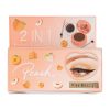 Kit Sprancene 2 in 1 Kiss Beauty Peach, 2 Eyelinere Crema-gel, 2 Pudre Sprancene + Pensule Aplicare