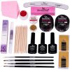 Kit Unghii Gel SensoPRO fara Lampa UV PROMOTIE #25 + CADOU Set 4 Pensule