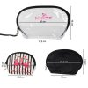 Portfard Travel Transparent & Black, SensoPRO Flamingo, set 3 buc