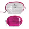 Portfard Travel Transparent & Fuchsia, SensoPRO Fiesta, set 2 buc