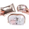 Portfard Travel Transparent & Gold, SensoPRO Holiday, set 3 buc