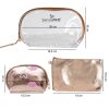 Portfard Travel Transparent & Gold, SensoPRO Holiday, set 3 buc