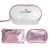 Portfard Travel Transparent & Pink, SensoPRO Liberty, set 3 buc