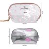 Portfard Travel Transparent & Silver, SensoPRO Universe, set 2 buc