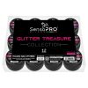 Set 12 Geluri UV Colorate Glitter Treasure Collection, SensoPRO Milano