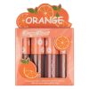 Set 4 Rujuri Lichide Mate Ranee Matte Lipstick, Orange, C