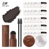 Set Sprancene Derol Perfect Outline Eyebrow Styling #02 Dark Grey