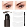 Stampila Sprancene 3 in 1 cu Pensula & Sabloane Ushas Flawless Brow #01